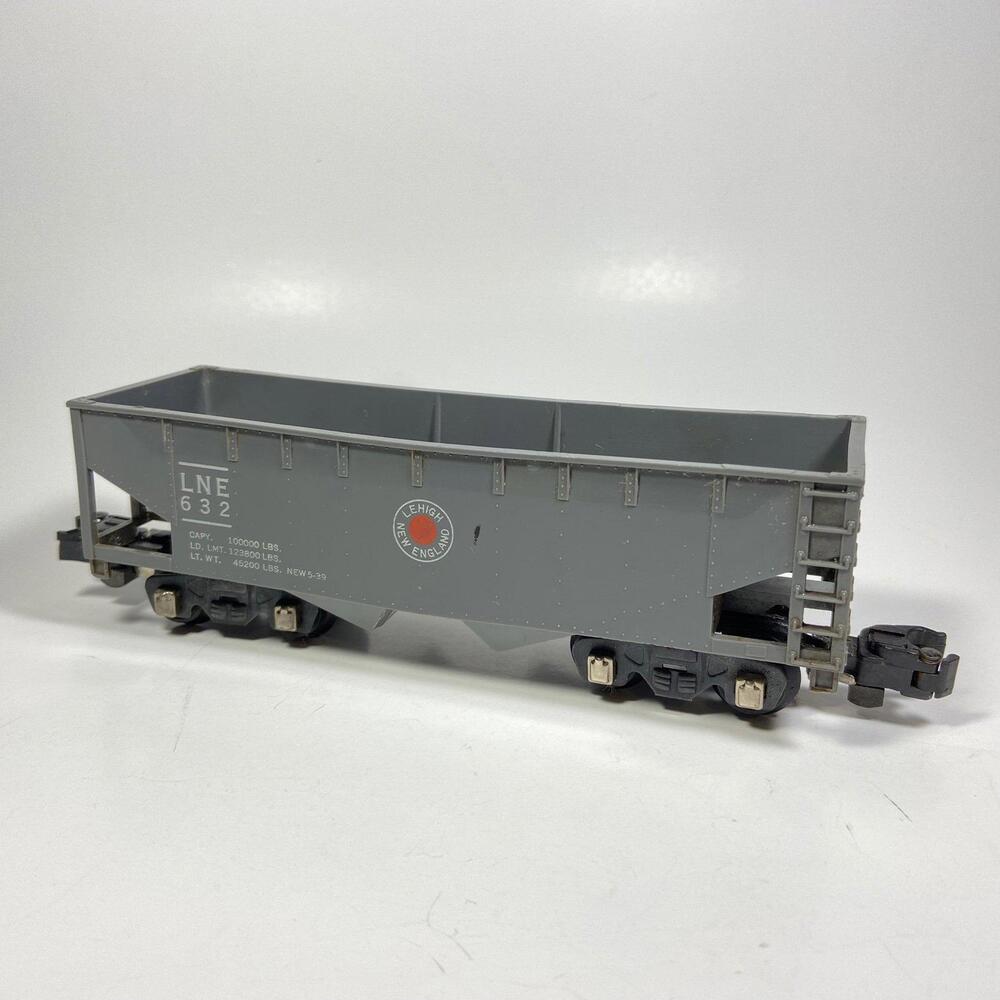 Vintage American Flyer S Gauge Train 2 Bay Hopper Lehigh New England LNE 632